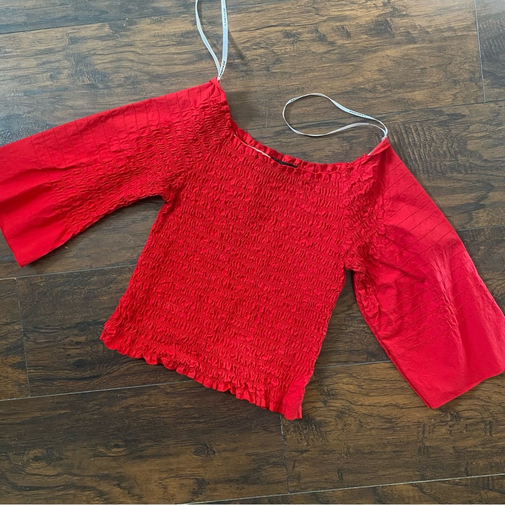Smocked Off the Shoulder Top